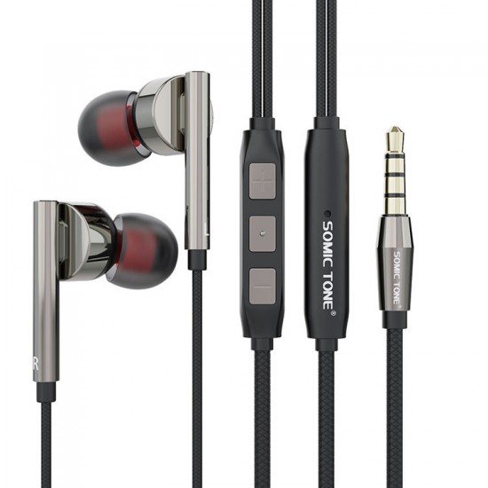 Factory Price SOMIC TONE S610 Wired Earphones Best Bass in-Ear Wired Headphones with Mic 3.5mm