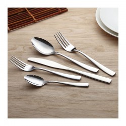 Wholesale Cutlery Set Stainless Steel Silver 18/10 Knife Fork And Spoon Flatware Set For Restaurant