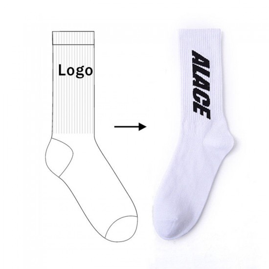 Best Selling Custom logo Trend Sports Socks Casual Student Mid-tube Socks