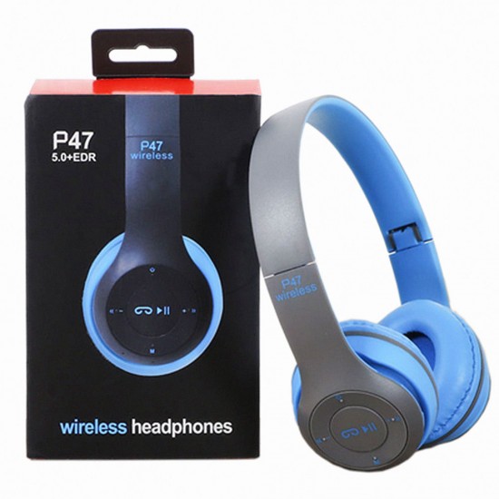 Headphones Wireless Blue Tooth P47 Earphone Foldable Headset for Mobile Phone or Computer Audifonos AUX Line TF Card