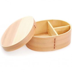 Wood Bento Lunch Box with Divider for Kids/Adult for Picnics Office Hiking Camping Outdoor Activities