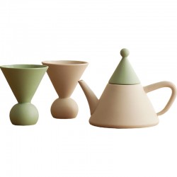 NEW Nordic Ceramic Teapot and Cup Set Irregular Kung Fu Tea Cup Kettle Milk Coffee Water Cup Home Drinkware Restaurant Teaware