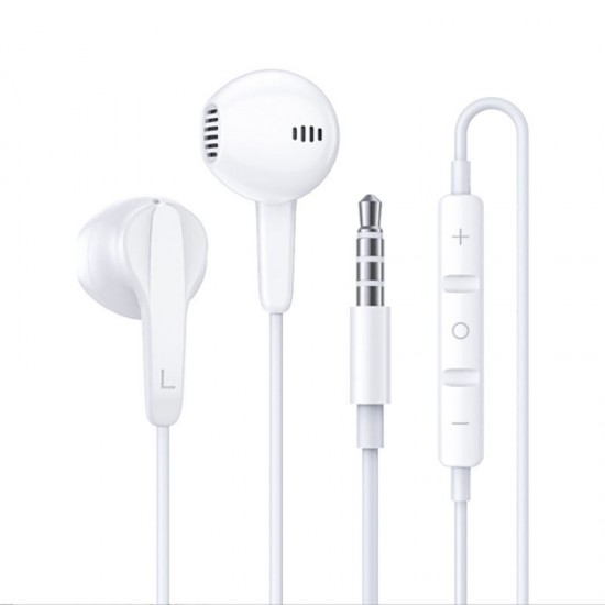 Wholesale 1.2M Earphones Wired 3.5mm with Mic In-ear Stereo headphone for iphone and Android