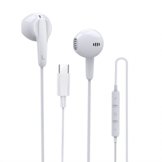 High quality wired type c earphones headphones for huawei Samsung Usb c earphone earbuds for iPhone 15 universal android