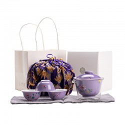 Glass Travel Tea Set Outdoor Portable Bag Ceramic Quick Cup Travel Portable One Pot Fills Three Cups Kung Fu Tea Set