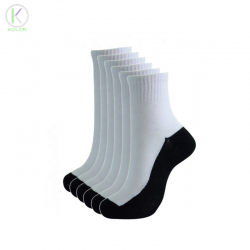 Wholesale White With Black Bottom Socks Black Sole White Socks