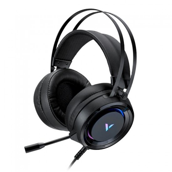 Rapoo VH500 Hot Seller Wired 7.1 Channel RGB Wired Hifi ENC MIC Gaming On Over Ear Headphones Gamer Headset